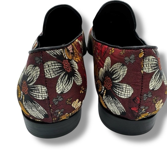 Johnny Was Jacquard Floral Embroidered Snake Loafers, Lunar New Year, Size 7 - Picture 9 of 11
